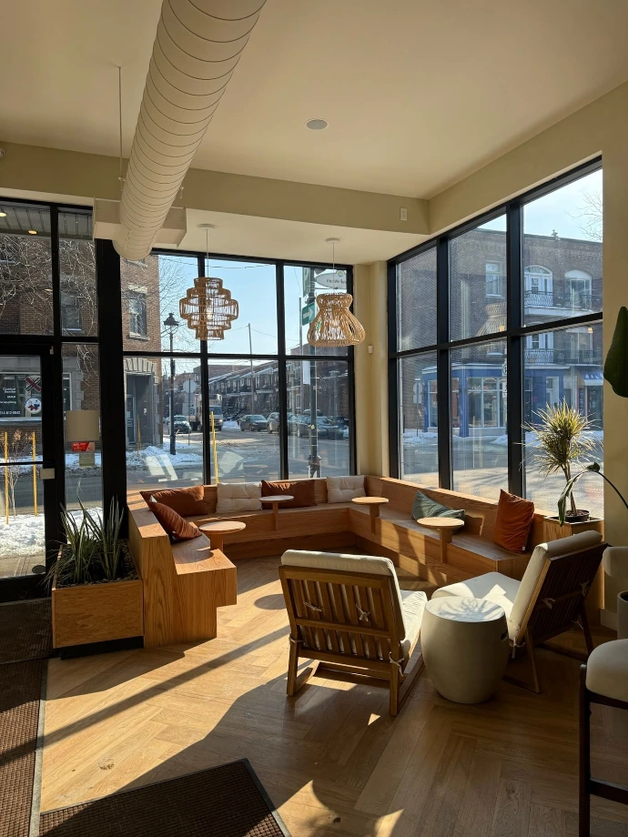 banquette bois massif chene rouge