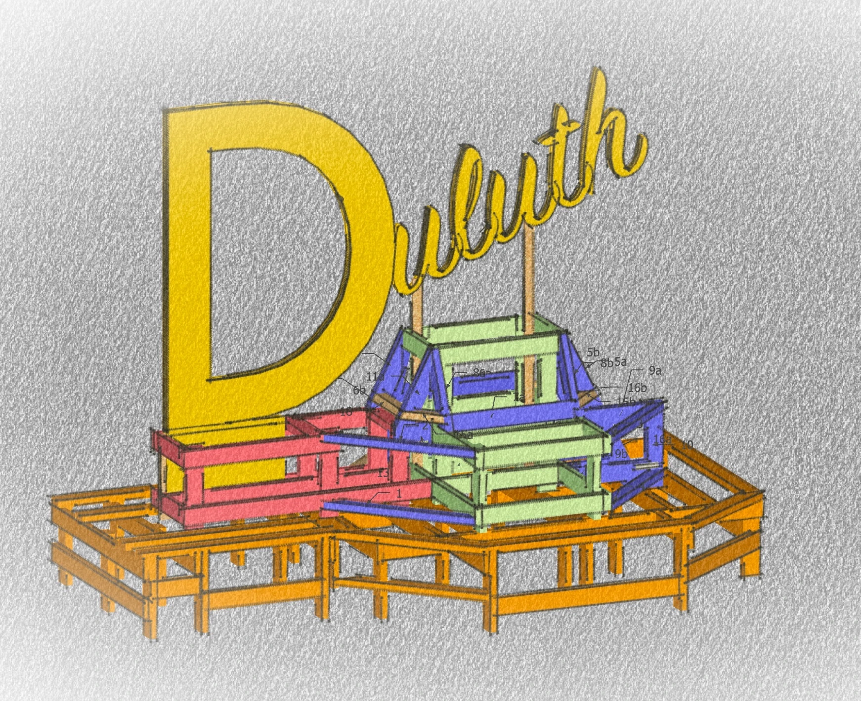 structure extérieure bois design urbain Montréal